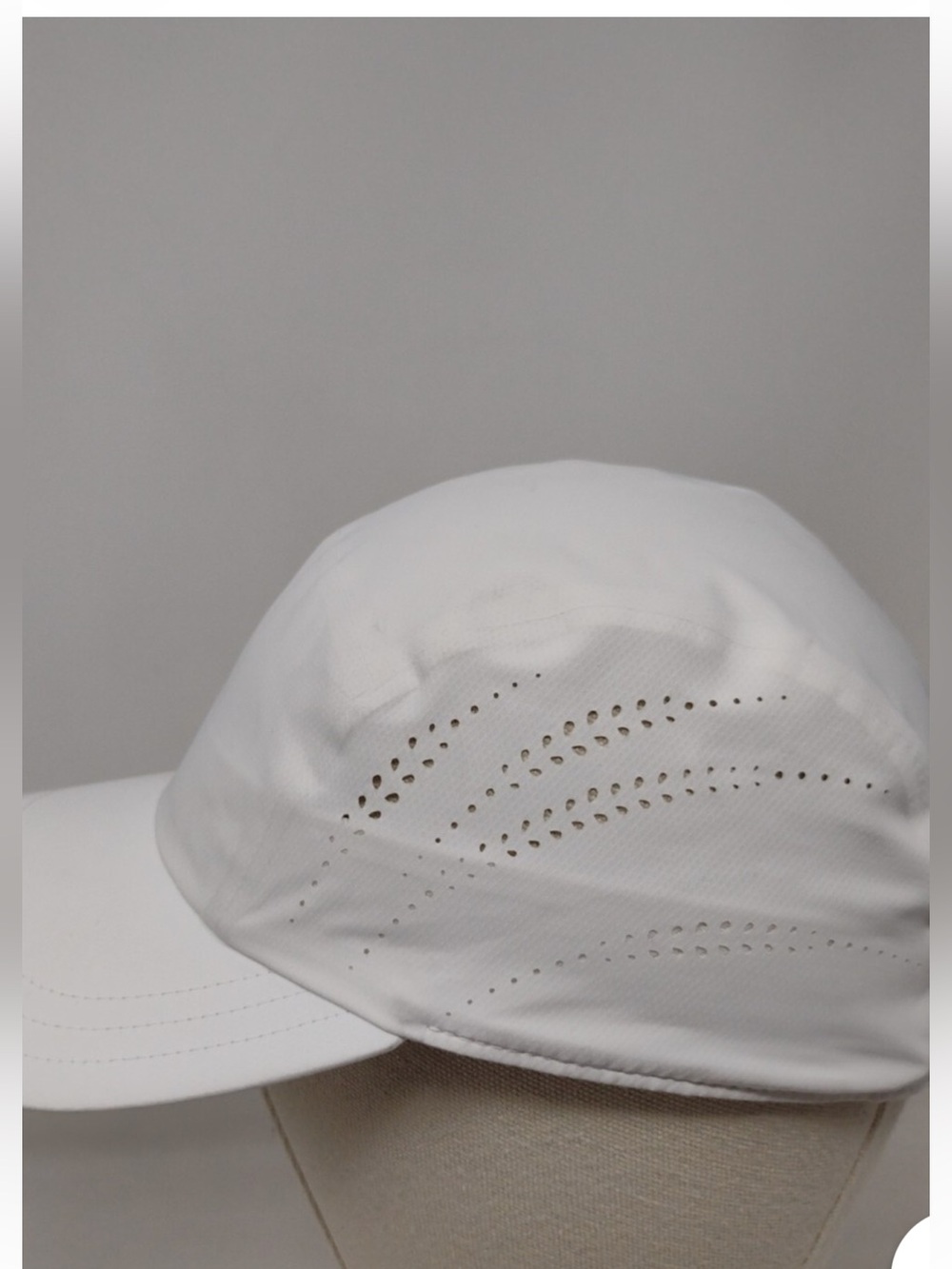 Athleta 5 Panel Ultra Light Run Cap- white